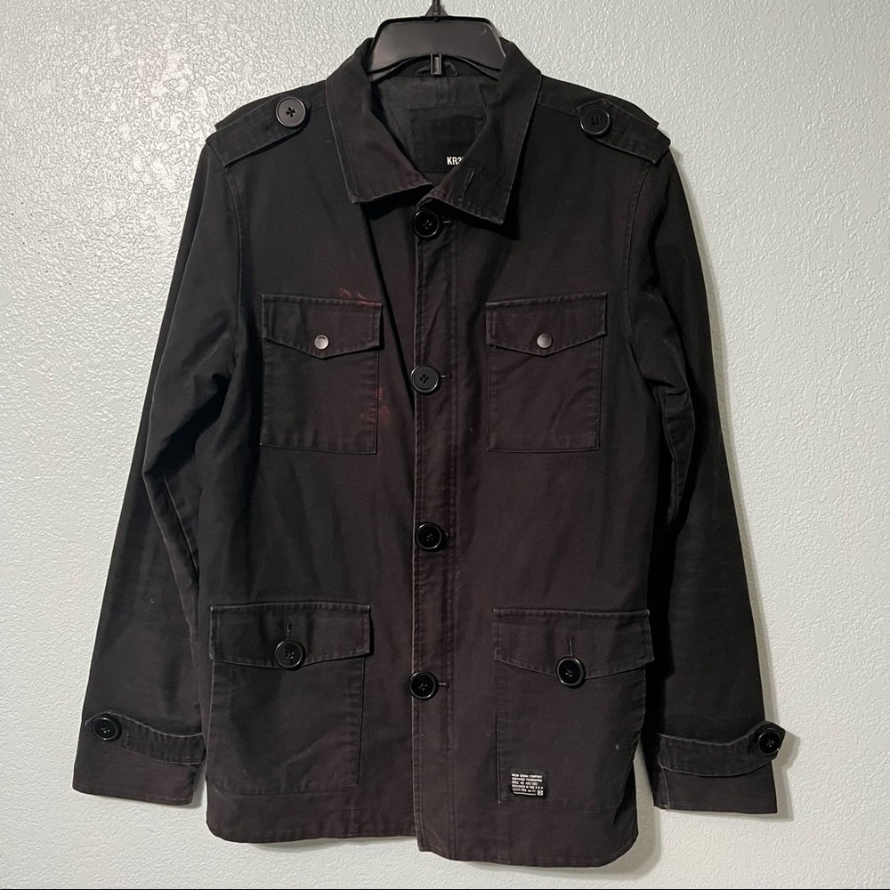 Kr3w Mens tactical jacket, size Medium, Black